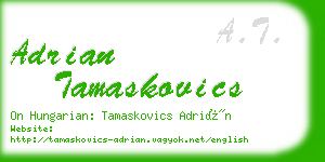 adrian tamaskovics business card